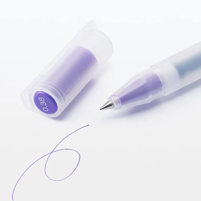 Gel Ink Ballpoint Cap Pen 10 Colour Set ( 0.38 )