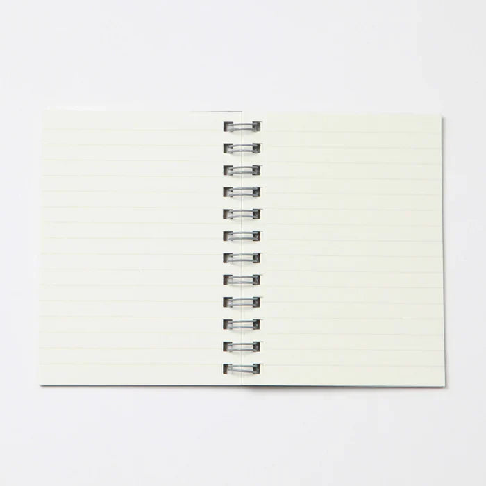 Dark Grey Double Ring Lined Notebook ( B5 )