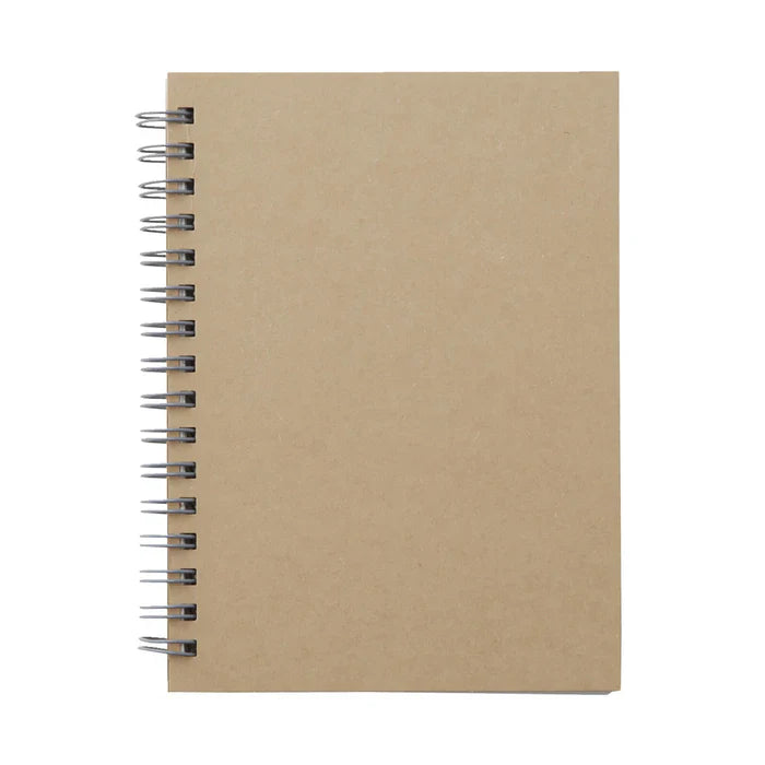 Wirebound Notebook Plain Beige ( A6 )