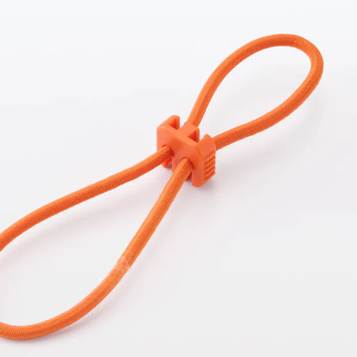 Rubber Tie-Down Strap 3 Pack - Orange, Light Grey, Dark Grey