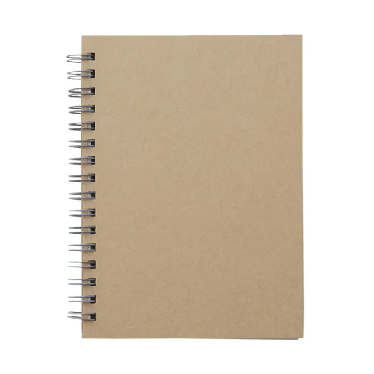 Wirebound Notebook Plain Beige ( A6 )