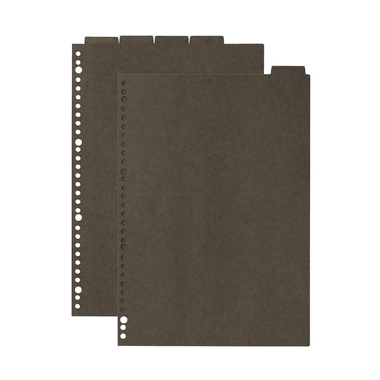 Binder Index - Dark Grey (5 Piece Set) ( A4 30 Rings )